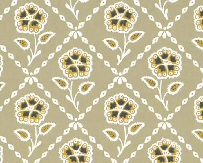 Little Greene Wallpaper - Whitehall Moutarde