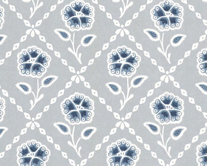 Little Greene Wallpaper - Whitehall Prussian