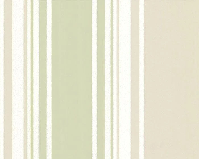 Little Greene Wallpaper - Tented Stripe Eau de Nil