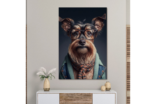 Quirky Glass Animal Wall Art – Stylish Dog Design & HighQuality Finish  