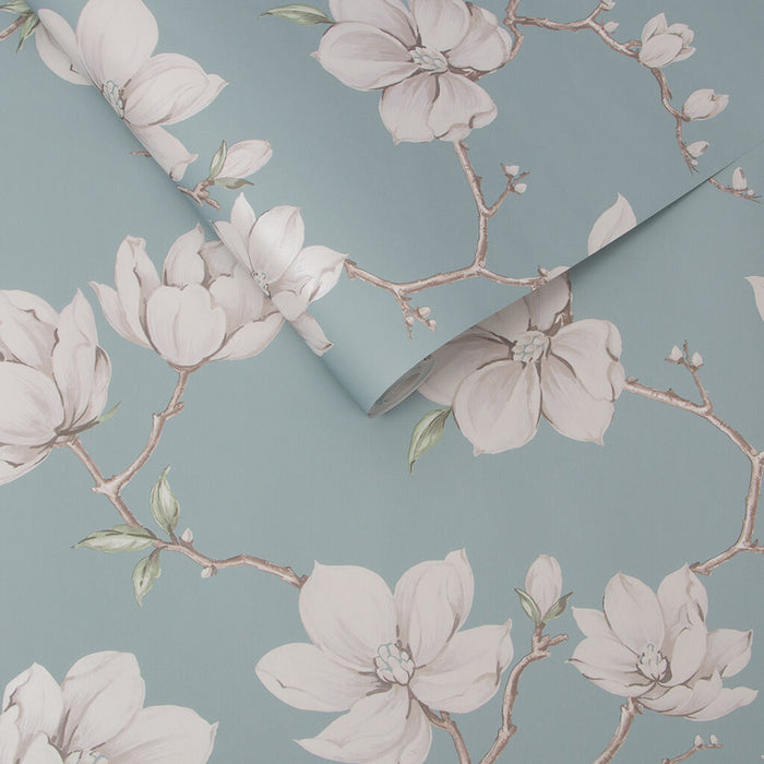 Graham & Brown Pierre Sky Blue Wallpaper