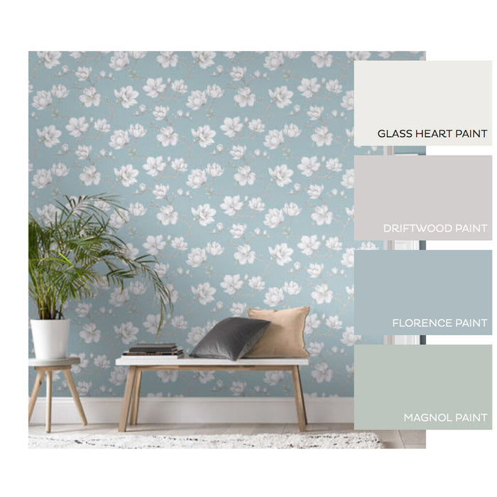 Graham & Brown Pierre Sky Blue Wallpaper