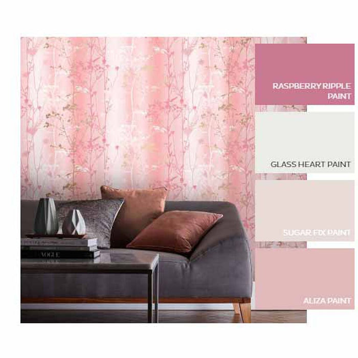 Graham & Brown Wild Flower Coral Wallpaper