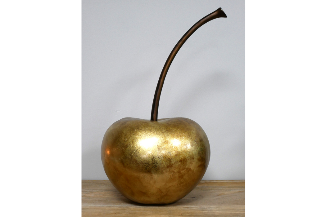 Large Gold Cherry Ornament – Glamorous Decorative Accent