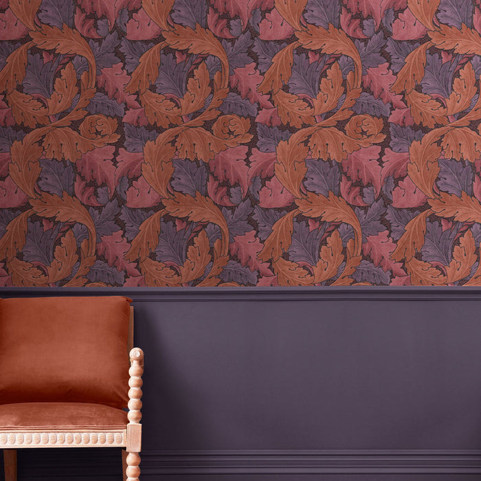 William Morris At Home Wallpaper - Acanthus - Blue