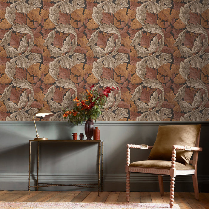 William Morris At Home Wallpaper - Acanthus - Blue