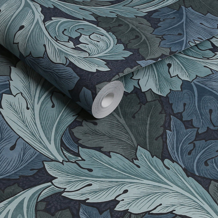 William Morris At Home Wallpaper - Acanthus - Blue