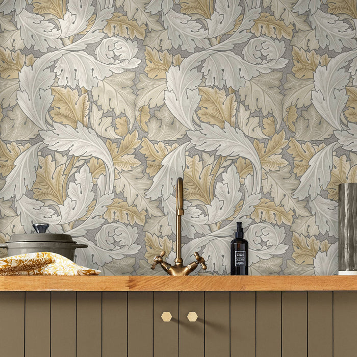 William Morris At Home Wallpaper - Acanthus - Neutral