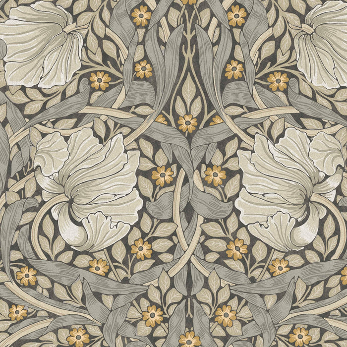 William Morris At Home Wallpaper - Pimpernel - Grey