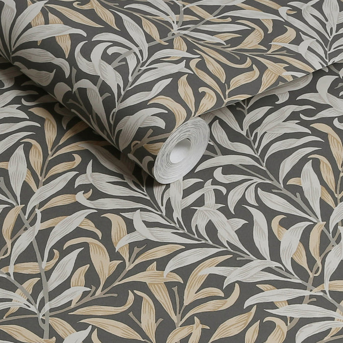 William Morris At Home Wallpaper - Willow Bough - Charcoal