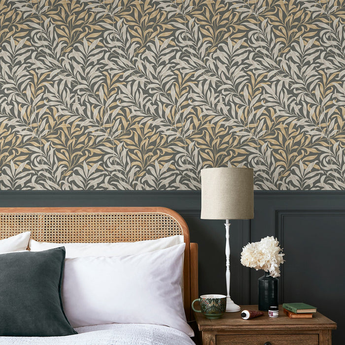 William Morris At Home Wallpaper - Willow Bough - White & Blues