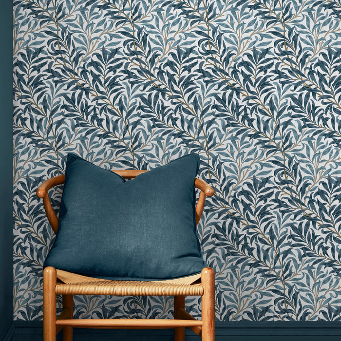 William Morris At Home Wallpaper - Willow Bough - Deep Blues