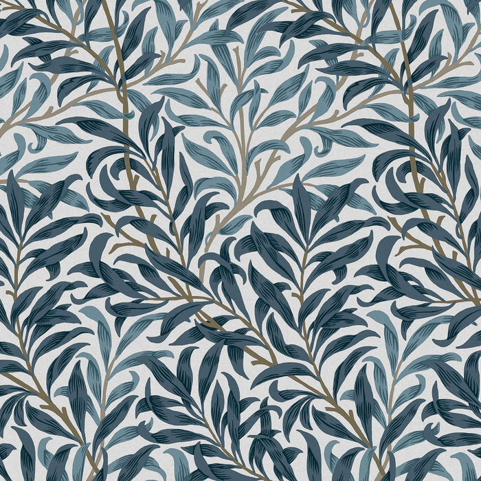 William Morris At Home Wallpaper - Willow Bough - White & Blues