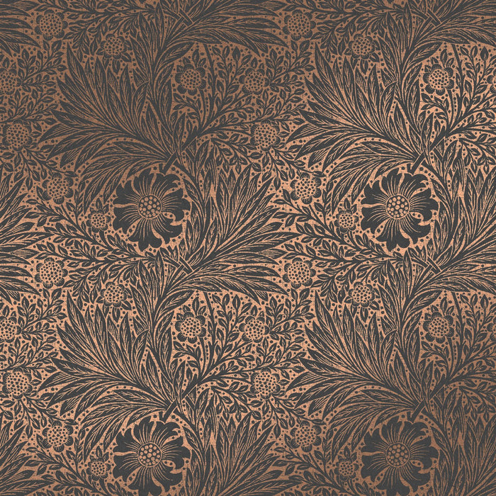 William Morris At Home Wallpaper - Marigold - Fibrous Charcoal