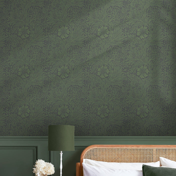 William Morris At Home Wallpaper - Marigold - Fibrous Sage