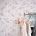 Shabby Chic Wallpaper by Rachel Ashwell - Butterflies - Pink