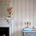 Shabby Chic Wallpaper by Rachel Ashwell - Watercolour Stripe - Pink