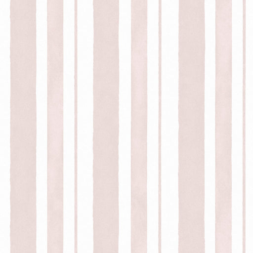 Shabby Chic Wallpaper by Rachel Ashwell - Watercolour Stripe - Pink