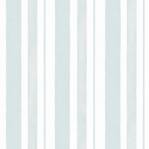 Shabby Chic Wallpaper by Rachel Ashwell - Watercolour Stripe - Blue