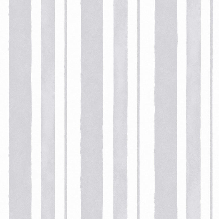 Shabby Chic Wallpaper by Rachel Ashwell - Watercolour Stripe - Grey