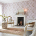 Shabby Chic Wallpaper by Rachel Ashwell - Bird Chinoiserie - Pink and Gold