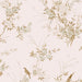 Shabby Chic Wallpaper by Rachel Ashwell - Bird Chinoiserie - Pink and Gold