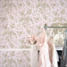 Shabby Chic Wallpaper by Rachel Ashwell - Chelsea - Pink