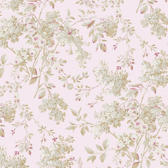 Shabby Chic Wallpaper by Rachel Ashwell - Chelsea - Pink