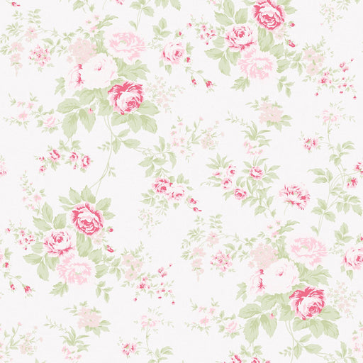 Shabby Chic Wallpaper by Rachel Ashwell - Wild Flower - Pink