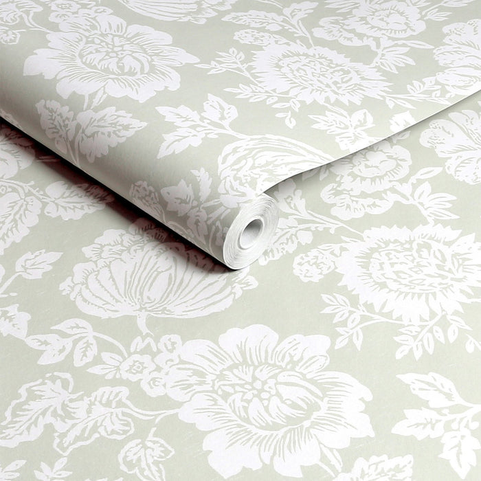 Shabby Chic Wallpaper by Rachel Ashwell - Stipple - Sage