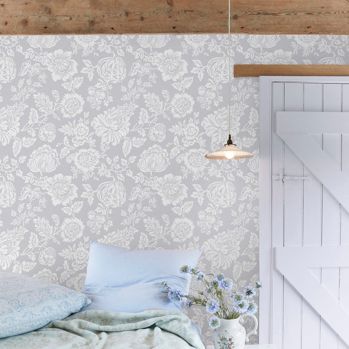 Shabby Chic Wallpaper by Rachel Ashwell - Stipple - Blue