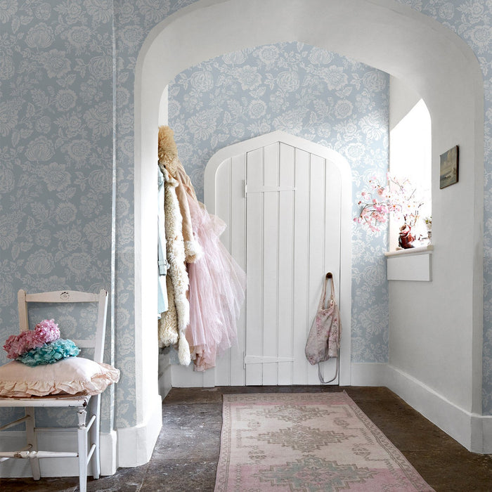 Shabby Chic Wallpaper by Rachel Ashwell - Stipple - Grey