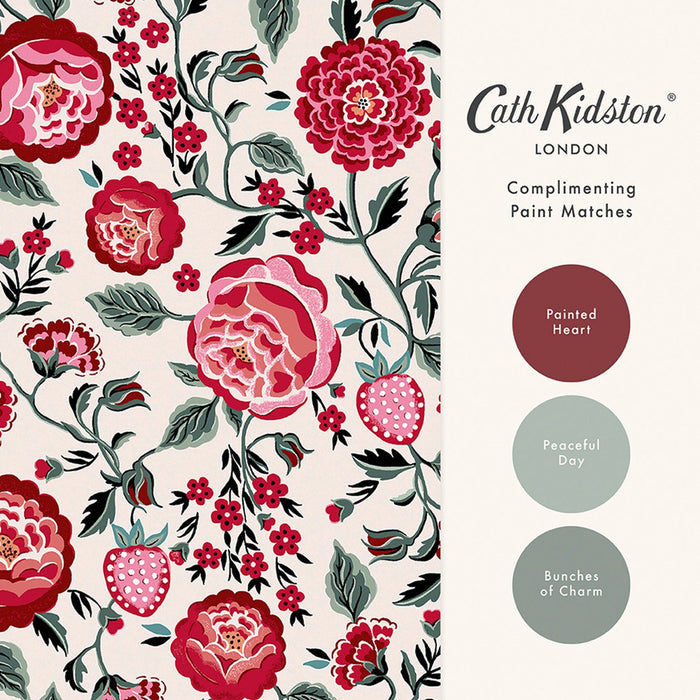 Cath Kidston Wallpaper - Strawberry Garden Rose