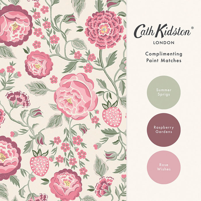 Cath Kidston Wallpaper - Strawberry Garden - Spring