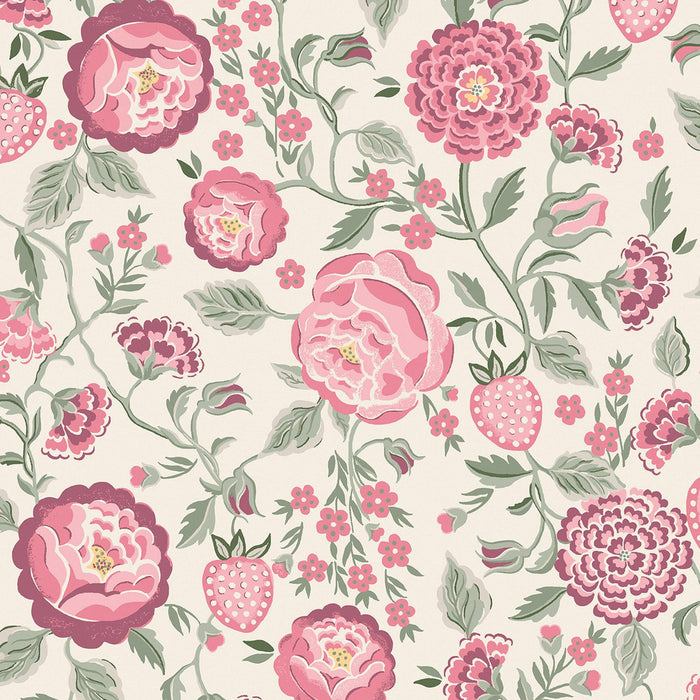 Cath Kidston Wallpaper - Strawberry Garden - Spring