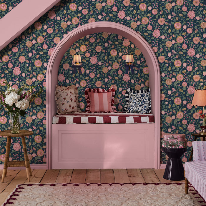 Cath Kidston Wallpaper - Strawberry Garden Rose