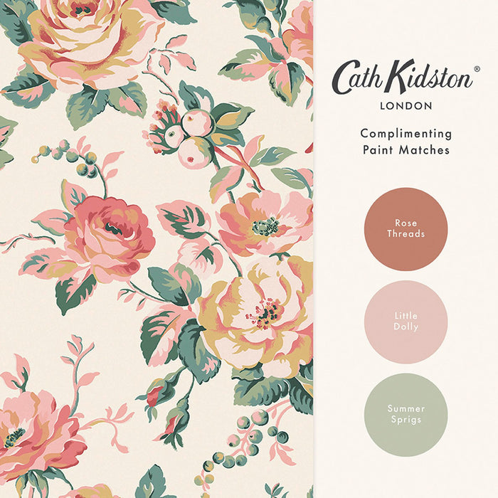 Cath Kidston Wallpaper - Garden Rose Autumn