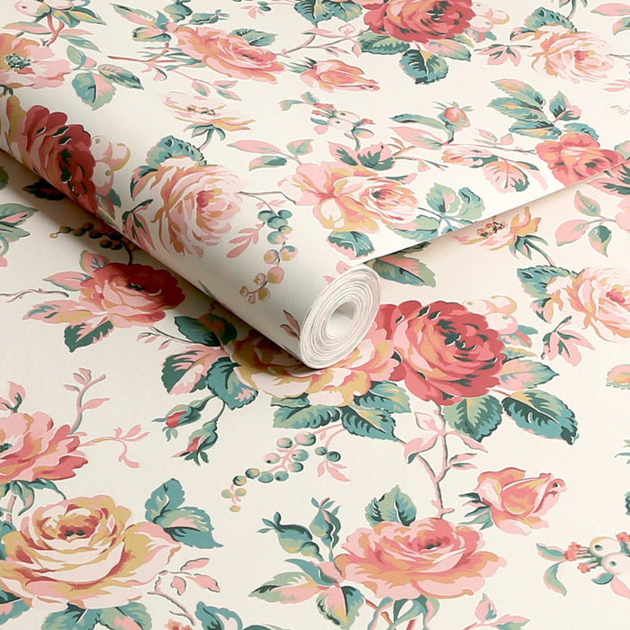 Cath Kidston Wallpaper - Garden Rose Autumn