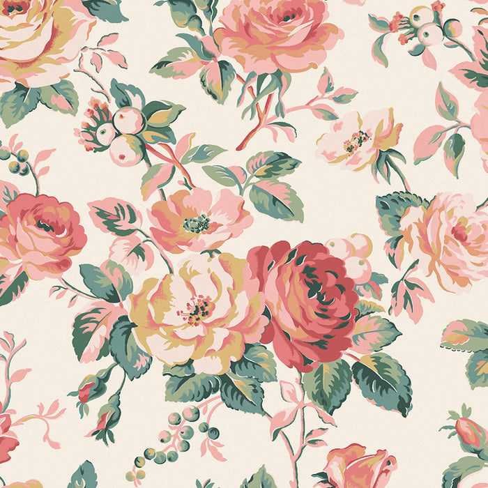 Cath Kidston Wallpaper - Garden Rose Autumn