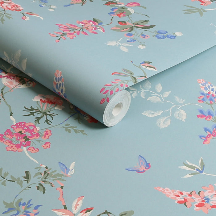 Cath Kidston Wallpaper - Birds & Roses - Summer