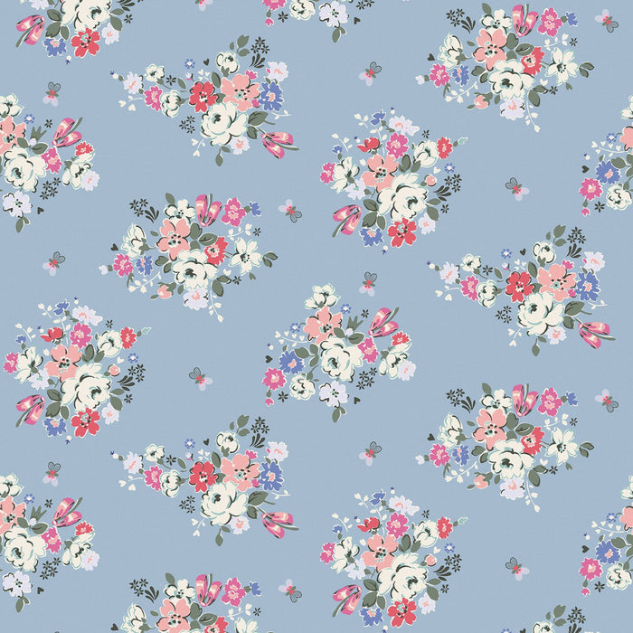 Cath Kidston Wallpaper - Clifton Floral - Blue