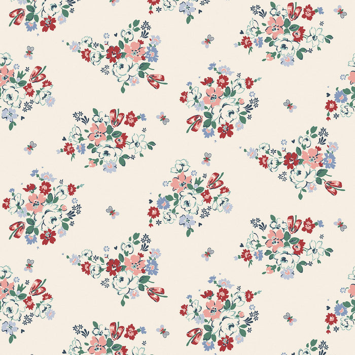 Cath Kidston Wallpaper - Clifton Floral - Cream