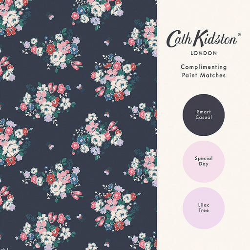 Cath Kidston Wallpaper - Clifton Floral - Navy