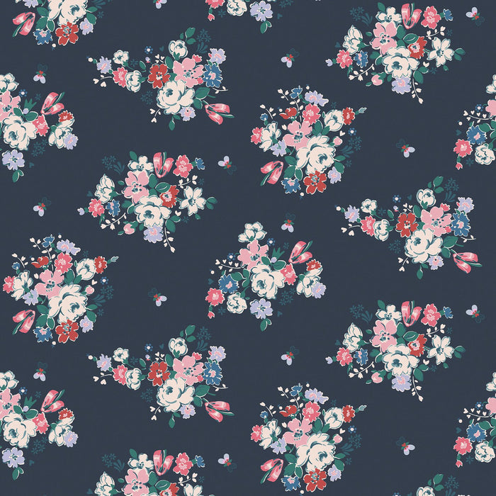 Cath Kidston Wallpaper - Clifton Floral - Navy