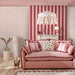 Cath Kidston Wallpaper - Painted Gingham - Pink