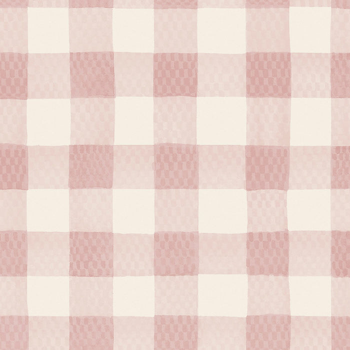 Cath Kidston Wallpaper - Painted Gingham - Pink