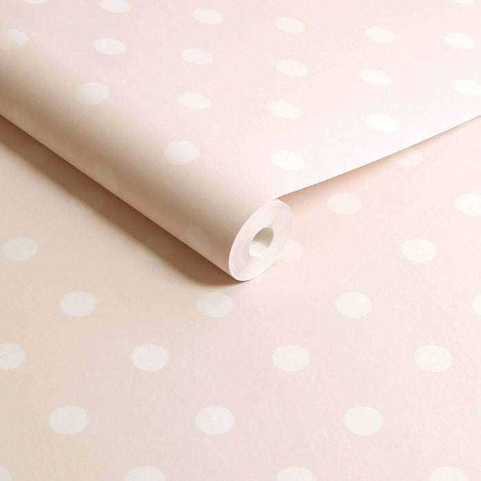 Cath Kidston Wallpaper - Button Spot - Pink