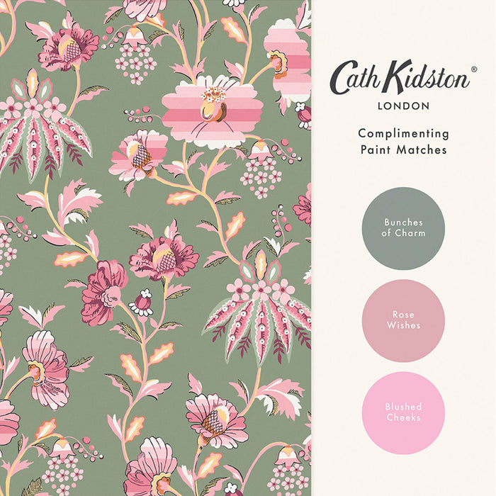 Cath Kidston Wallpaper - Friendship Garden - Sage