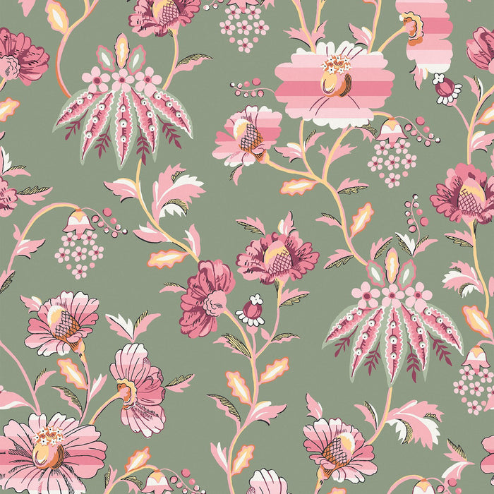 Cath Kidston Wallpaper - Friendship Garden - Sage