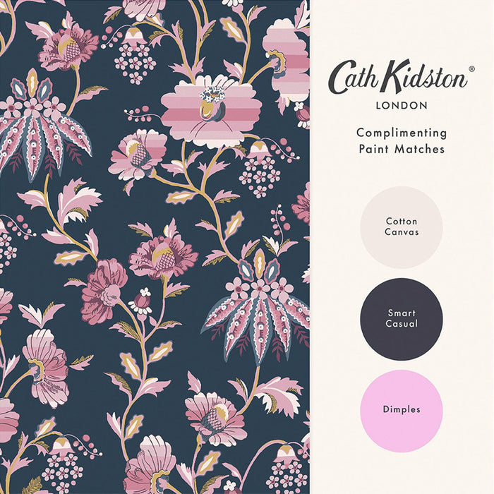 Cath Kidston Wallpaper - Friendship Garden - Navy